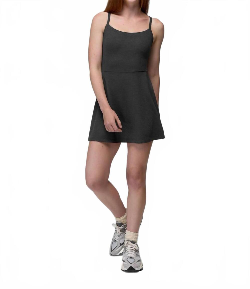 NEW PRANA heavana courtside dress in black heather